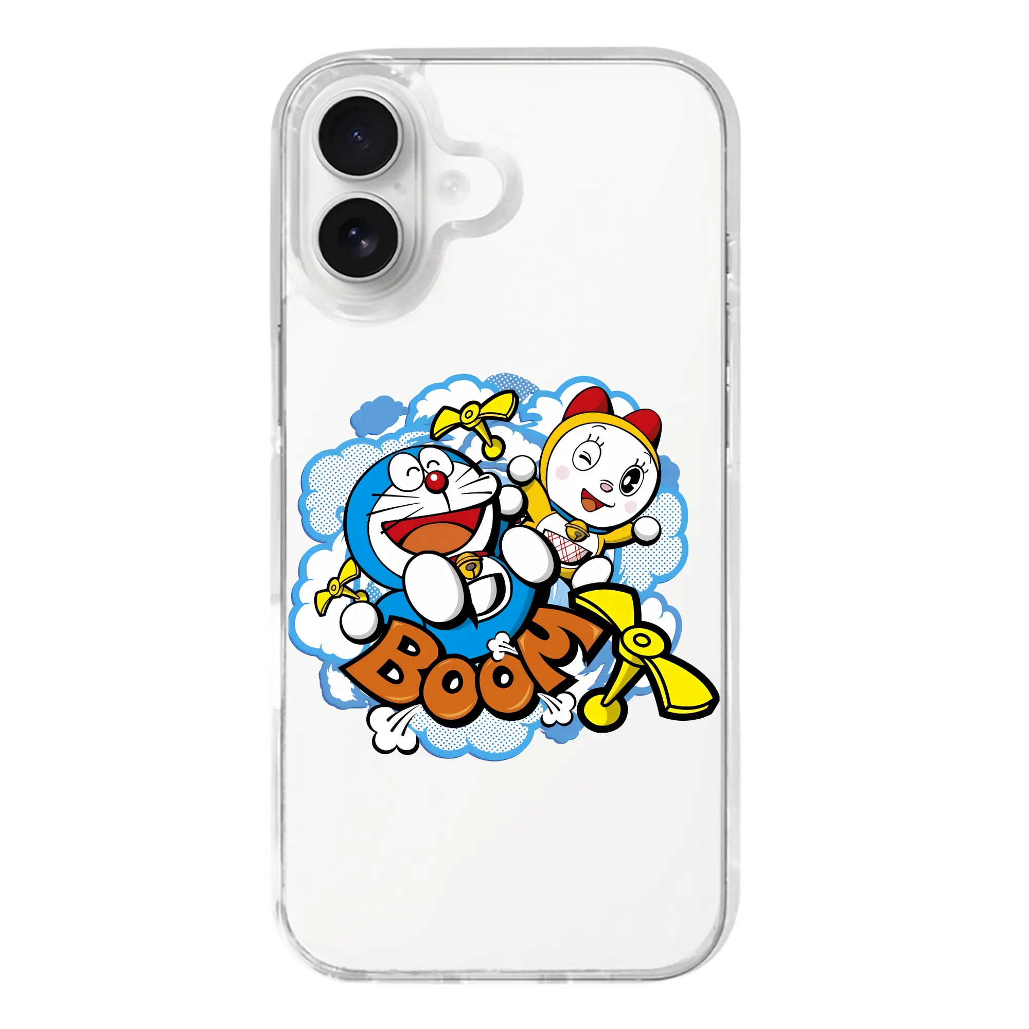 ドラえもん グッズ ドラミ - iPhone 17シリーズ 透明スマホケース – 薄型・耐衝撃・精密フィット保護カバー